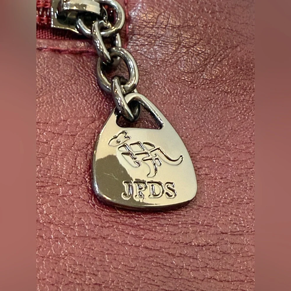 Jingpindaishu Burgundy Leather Crossbody Purse Multi-Compartment Slightly Used - Picture 4 of 11